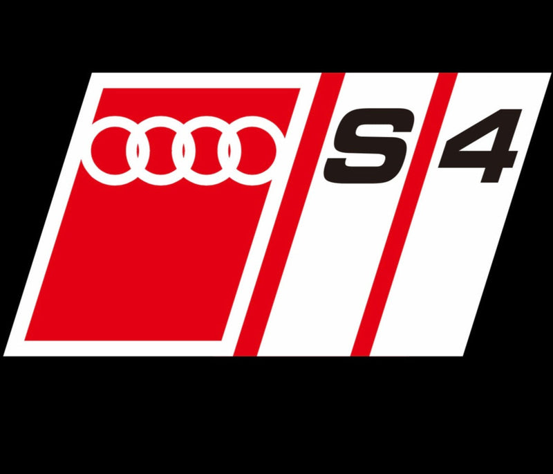 AUDI S4 LOGO PROJECTOT LIGHTS Nr.151 (quantità 1 = 2 pellicole logo /2 luci porta） 