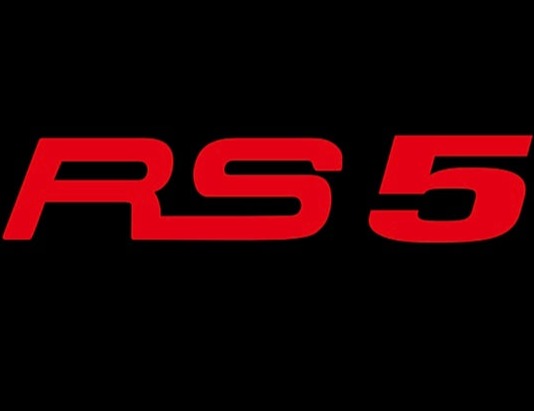 AUDI RS5 LOGO PROJECTOT LIGHTS Nr.141 (Menge 1 = 2 Logofolien /2 Türleuchten） 