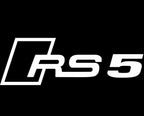 AUDI  RS5 LOGO PROJECTOT LIGHTS Nr.121  (quantity 1 = 2 Logo Films /2 door lights）