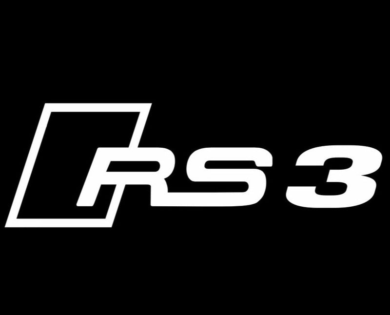 AUDI RS3 LOGO PROJECTOT LIGHTS Nr.120 (Menge 1 = 2 Logofolien /2 Türleuchten） 