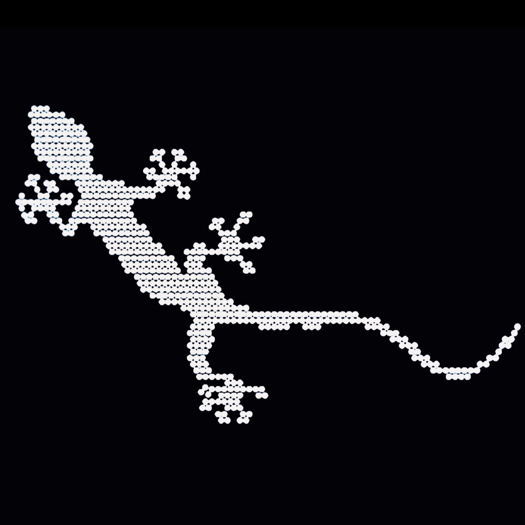 AUDI QUATTRO GECKO LOGO PROJECTOT LIGHTS Nr.67  (quantity 1 = 2 Logo Films /2 door lights）