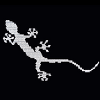 AUDI QUATTRO GECKO LOGO PROJECTOT LIGHTS Nr.67  (quantity 1 = 2 Logo Films /2 door lights）