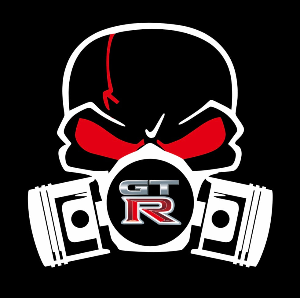 NISSAN GTR R35 MASK LOGO PROJECTOT LIGHTS Nr.02 (quantity 1 = 2 Logo F ...