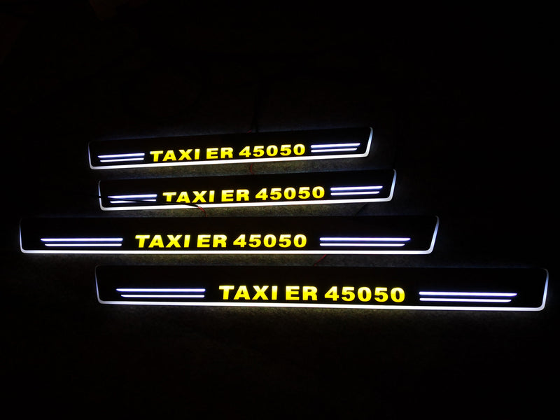 cooperation with taxi company  ,LED Moving Scuff Plate and logo door lights for mercedes benz E KLASSES