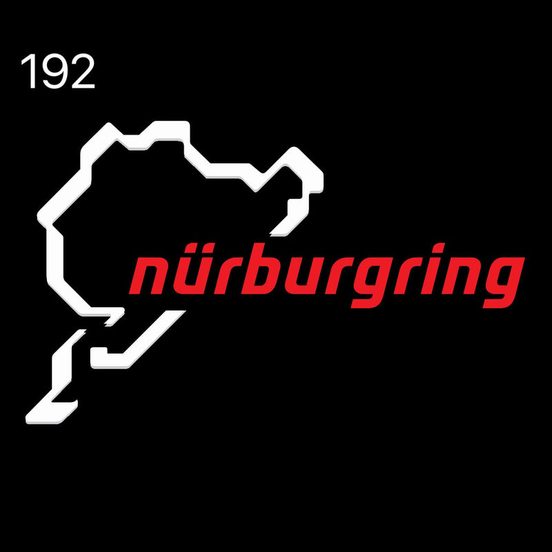 Nürburgring Logo door lights Nr.192 (quantity 1 = 2 Logo Films /2 door lights）Automobile Racing & Culture