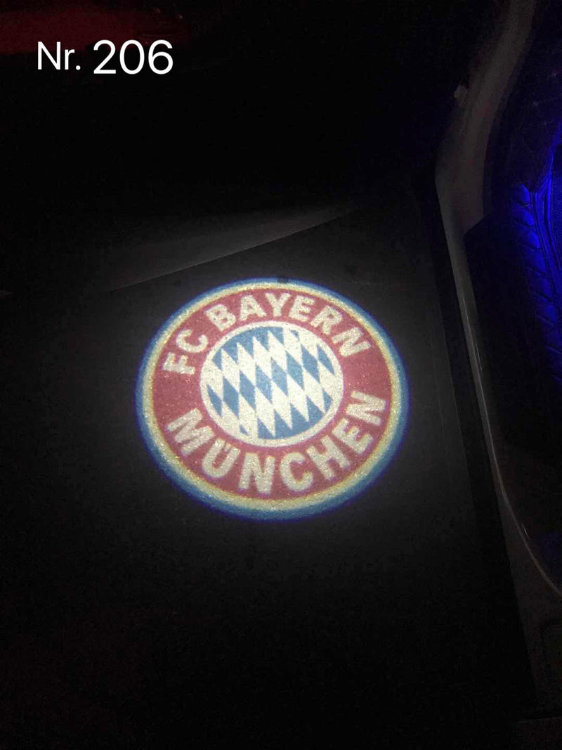 FootBall Club FC BAYERN Logo door lights Nr.239  (quantity 1 = 2 Logo Films /2 door lights）