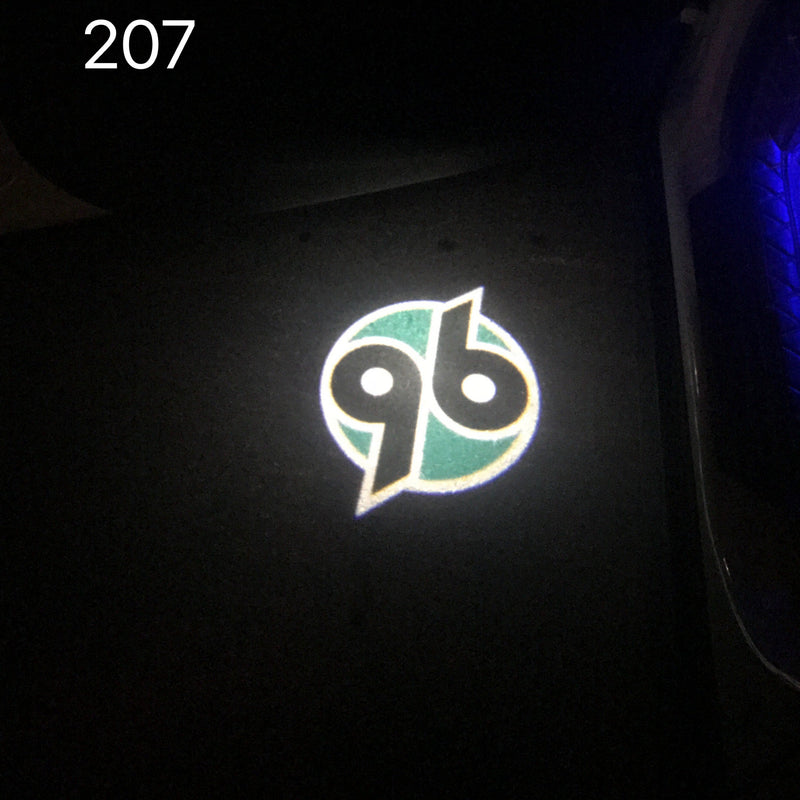 Football CLUB HANNOVER 96 Logo door lights Nr.238  (quantity 1 = 2 Logo Films /2 door lights）