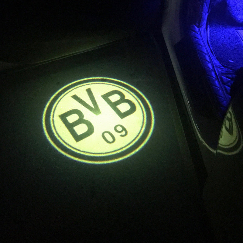 Football CLUB BVB Logo door lights Nr.234  (quantity 1 = 2 Logo Films /2 door lights）