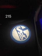 Football CLUB  SCHALKE 04  Logo door lights Nr.230  (quantity 1 = 2 Logo Films /2 door lights）