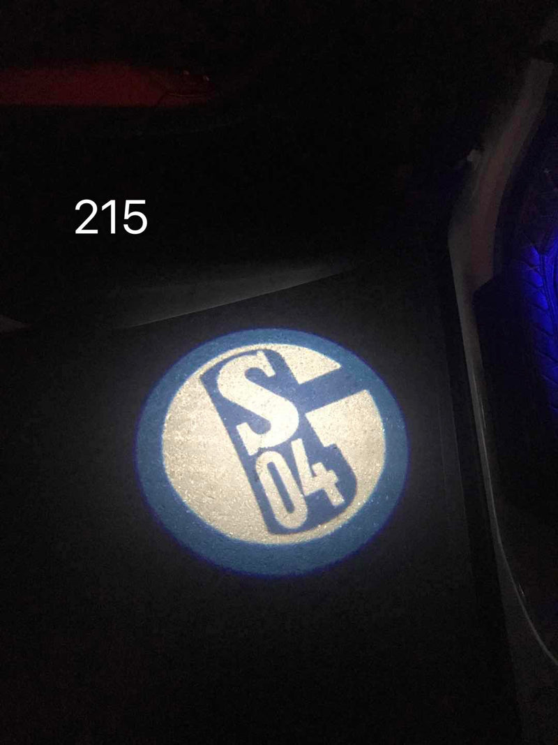 Football CLUB  SCHALKE 04  Logo door lights Nr.230  (quantity 1 = 2 Logo Films /2 door lights）