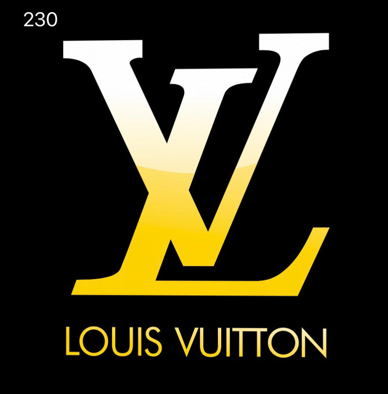 LOUIS VUITTON Logo Nr.218  ( quantity 1 = 1 sets /2 LOGO FILMS )Collaboration Series