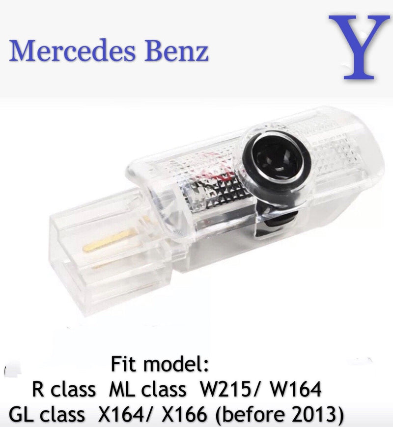 MERCEDES BENZ LOGO PROJECTOT LIGHTS Nr.01 (Menge 1 = 1 Satz/2 Türleuchten)