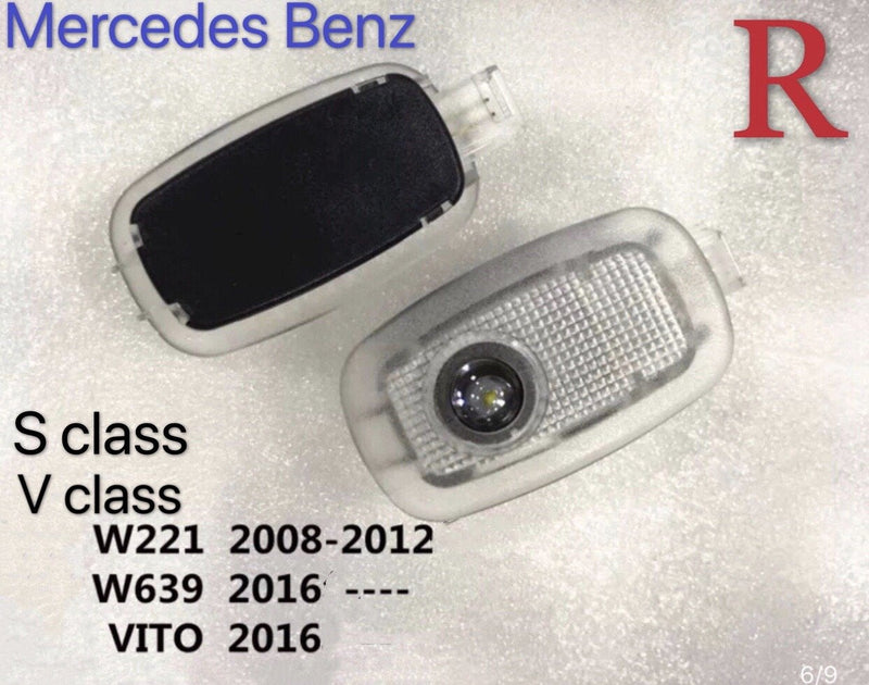 MERCEDES BENZ LOGO PROJECTOT LIGHTS Nr.01 (Menge 1 = 1 Satz/2 Türleuchten)