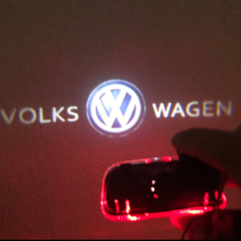 Volkswagen Door lights Original Logo  Nr. 05  ( quantity 1 = 2 logo film / 2 door lights)