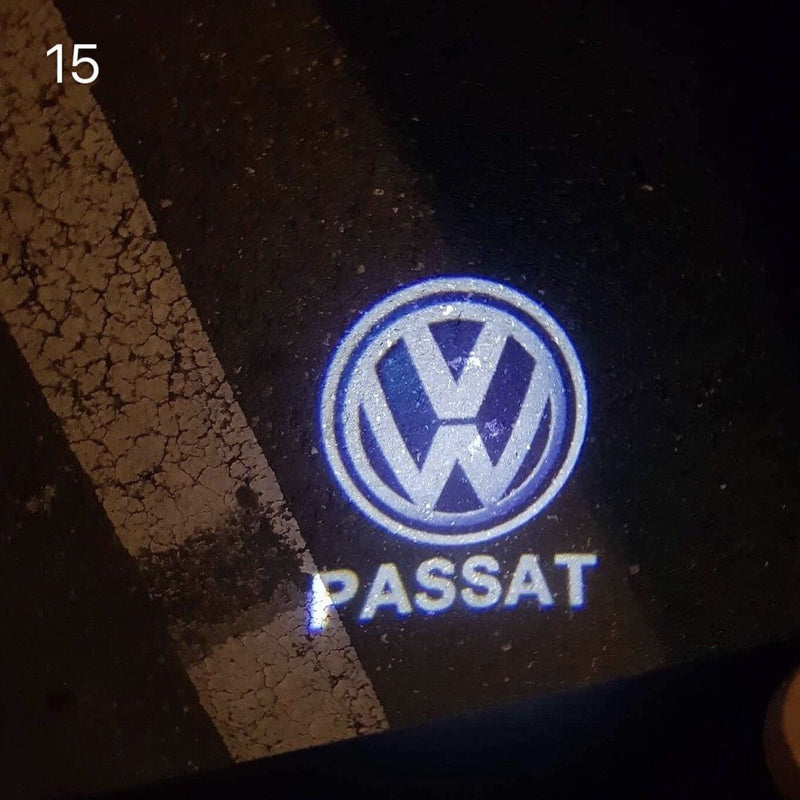 Volkswagen Door lights PASSAT  Logo  Nr. 97   (quantity 1 = 2 Logo Films /2 door lights）