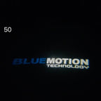 Volkswagen Door lights BLUE MOTION Logo  Nr. 26  (quantity 1 = 2 Logo Films /2 door lights）