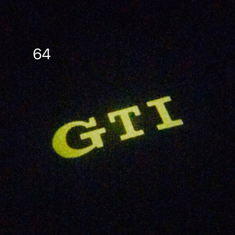 Volkswagen Türleuchten GTI Logo Nr. 48 (Menge 1 = 2 Logofolien /2 Türlichter） 