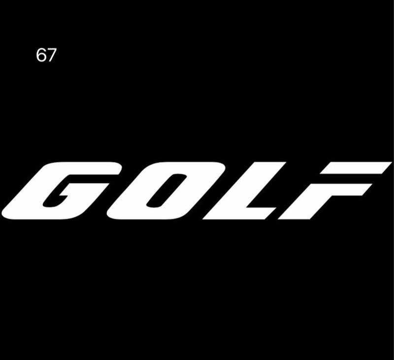 Volkswagen Luci porta GOLF Logo Nr. 31 (quantità 1 = 2 pellicole con logo/2 luci per porta） 