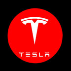 TESLA LOGO PROJECROTR LIGHTS Nr.1515 (quantity  1 =  2 Logo Film /  2 door lights)