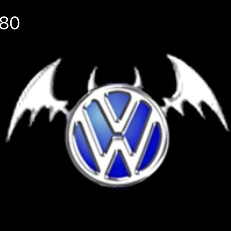 Volkswagen Luci porta Logo originale n. 144 (quantità 1 = 2 pellicole con logo/2 luci per porta） 