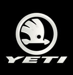 SKODA YETI LOGO  LIGHTS Nr.53 (quantity  1 =  2 Logo Film /  2 door lights)