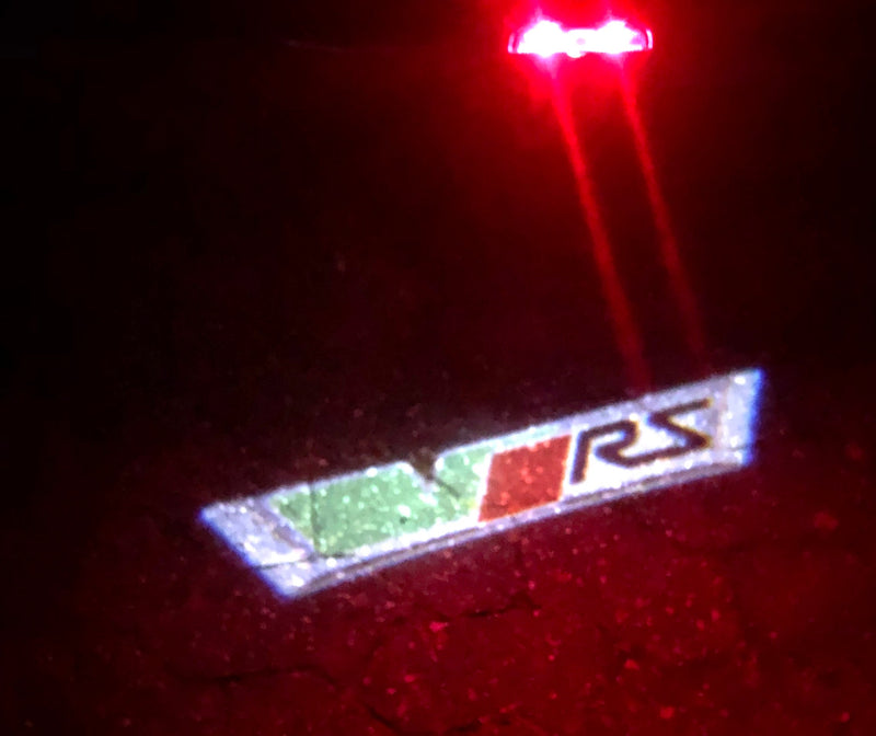 SKODA VRS LOGO LIGHTS Nr.19 (Menge 1 = 2 Logofolie / 2 Türleuchten)