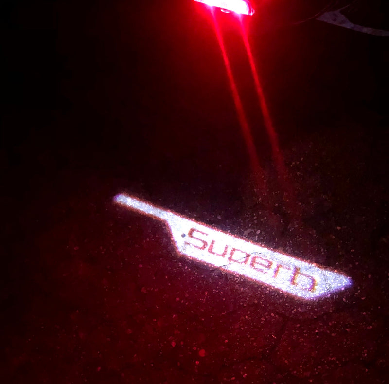 SKODA SUPERB LOGO PROJECTOT LIGHTS Nr.70 (quantity  1 =  2 Logo Film /  2 door lights)