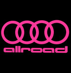 AUDI ALLROAD LOGO PROJECTOT LIGHTS Nr.153  (quantity 1 = 2 Logo Films /2 door lights）