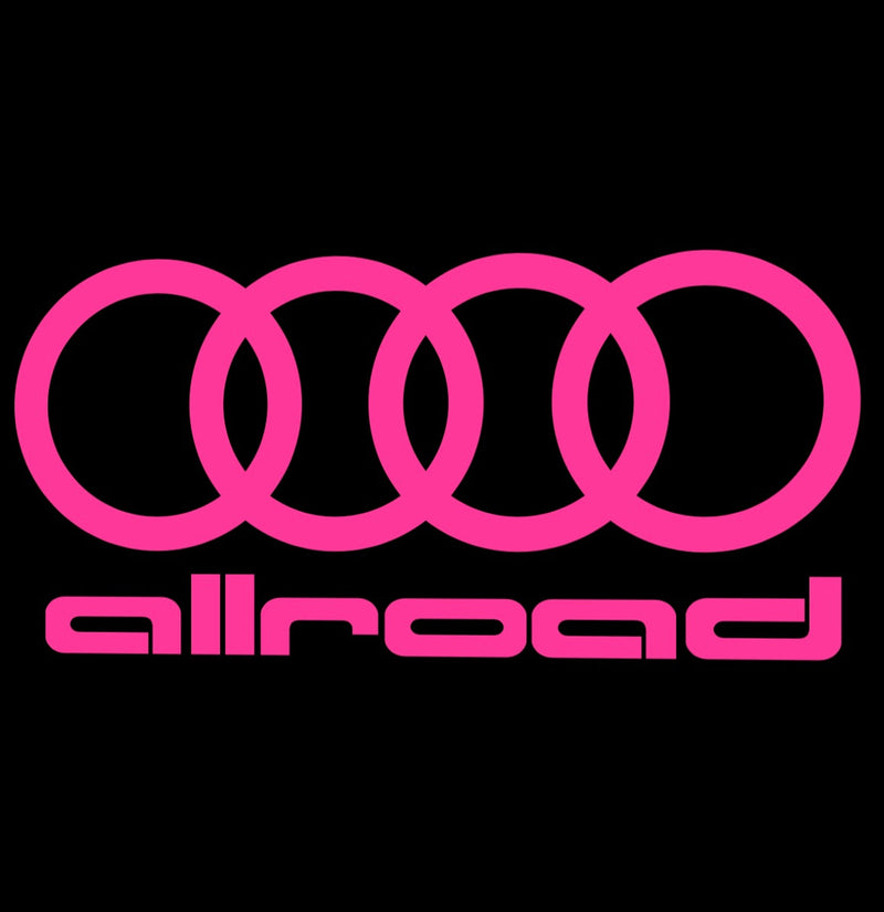 AUDI ALLROAD LOGO PROJECTOT LIGHTS Nr.153 (Menge 1 = 2 Logofolien /2 Türleuchten） 