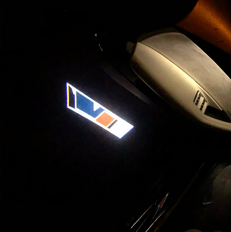 SKODA VRS LOGO PROJECTOT LIGHTS Nr.32 (quantità 1 = 2 pellicole logo / 2 luci porta)