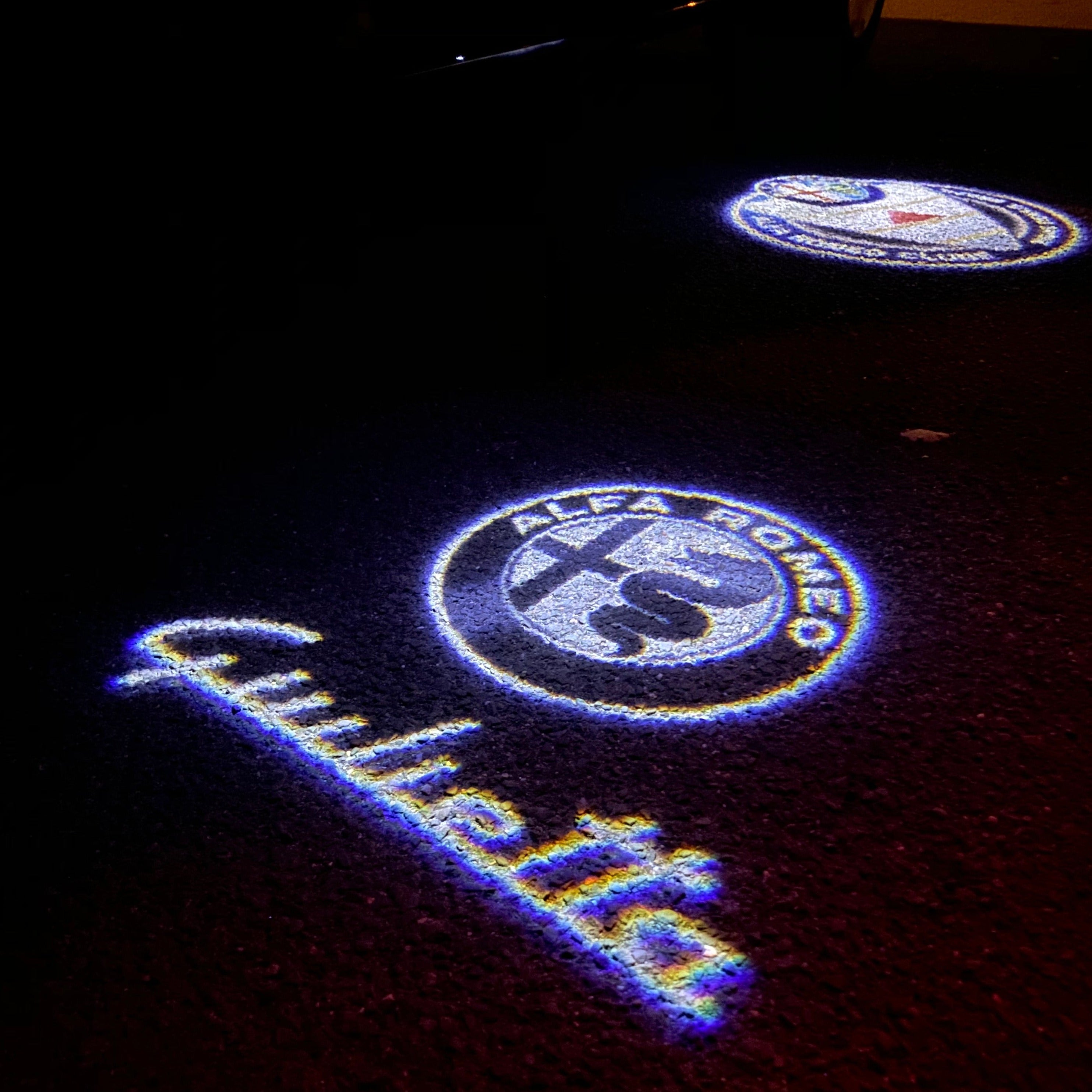 Alfa Romeo Türbeleuchtung Logo für Giulietta Giulia Alfa Romeo Türbeleuchtung Logo für Giulietta Giulia