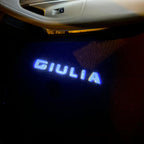 Alfa Romeo GIULIA LOGO PROJECTOT LIGHTS Nr.47 (quantity  1 =  2 Logo Film /  2 door lights)
