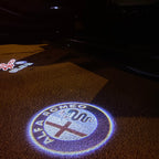 Alfa Romeo ORIGINAL Multicolour Logo PROJECTOT LIGHTS Nr.37 (quantity  1 =  2 Logo Film /  2 door lights)