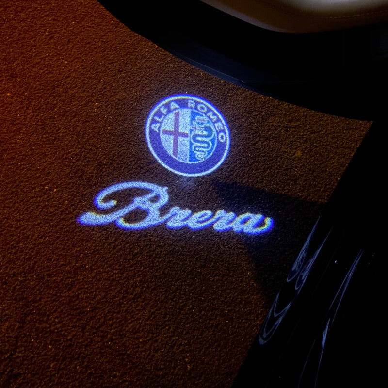 Alfa Romeo  BRERA  LOGO PROJECTOT LIGHTS Nr.103 (quantity  1 =  2 Logo Film /  2 door lights)