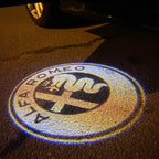 Alfa Romeo ORANGE  COLOR LOGO PROJECTOT LIGHTS Nr.15 (quantity  1 =  2 Logo Film /  2 door lights)