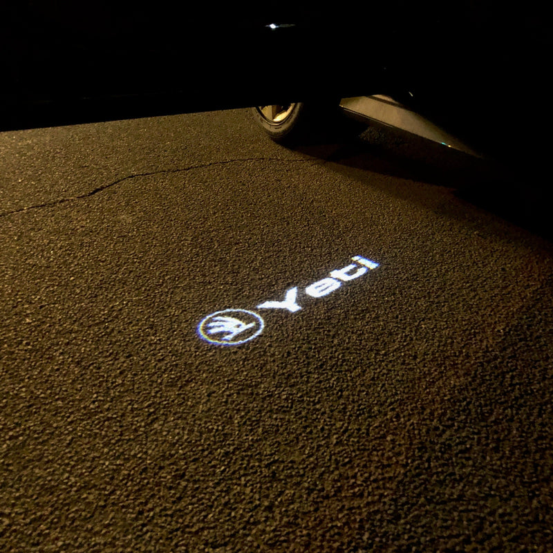 SKODA YETI LOGO PROJECTOT LIGHTS Nr.88 (quantity  1 =  2 Logo Film /  2 door lights)