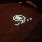 SKODA YETI LOGO  LIGHTS Nr.53 (quantity  1 =  2 Logo Film /  2 door lights)