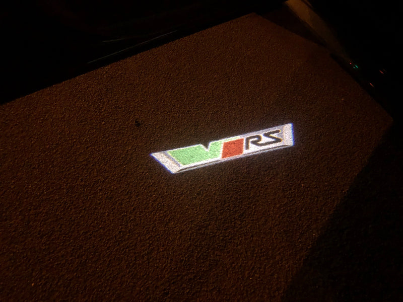 SKODA VRS LOGO LIGHTS Nr.19 (Menge 1 = 2 Logofolie / 2 Türleuchten)