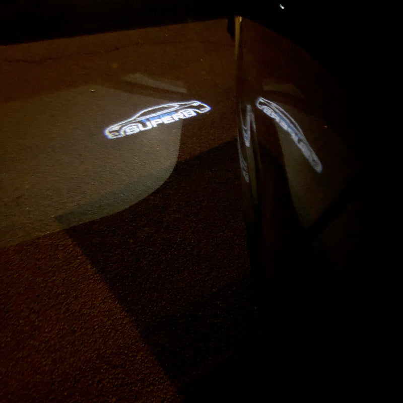 SKODA SUPERB LOGO PROJECTOT LIGHTS Nr.69 (quantity  1 =  2 Logo Film /  2 door lights)