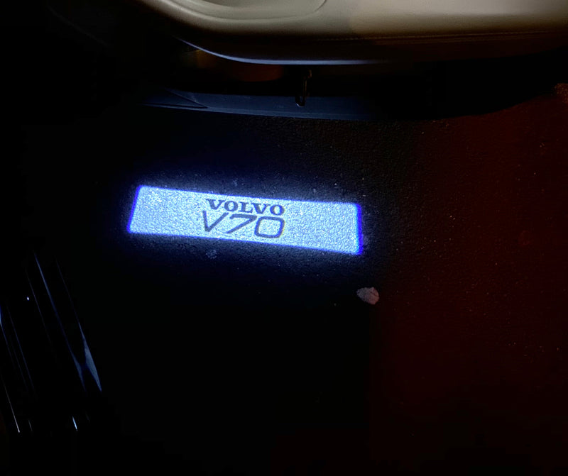 Volvo V 70 LOGO PROJECROTR LIGHTS Nr.39 (quantità 1 = 2 pellicole logo / 2 luci porta) 