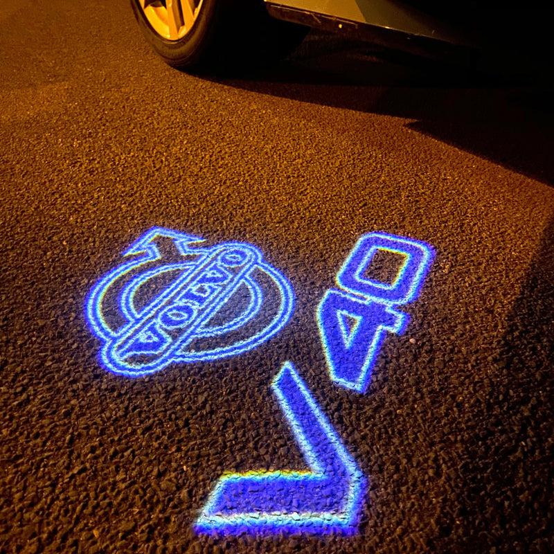 Volvo V 40 LOGO PROJECROTR LIGHTS Nr.93 (quantità 1 = 2 pellicole logo / 2 luci porta) 