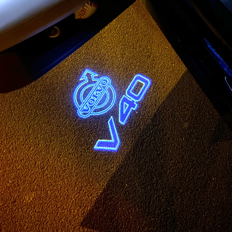 Volvo V 40 LOGO PROJECROTR LIGHTS Nr.93 (quantità 1 = 2 pellicole logo / 2 luci porta) 