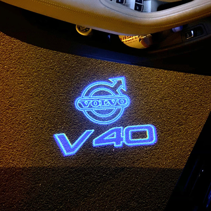 Volvo V 40 LOGO PROJECROTR LIGHTS Nr.93 (quantità 1 = 2 pellicole logo / 2 luci porta) 