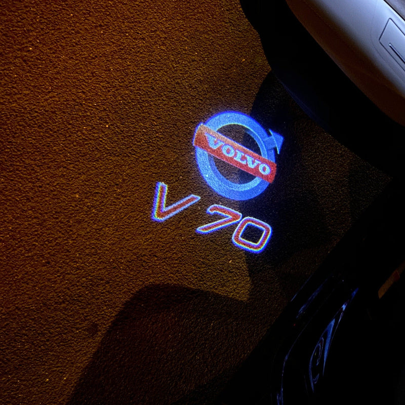 Volvo V 70 LOGO PROJECROTR LIGHTS Nr.24 (quantità 1 = 2 pellicole logo / 2 luci porta) 