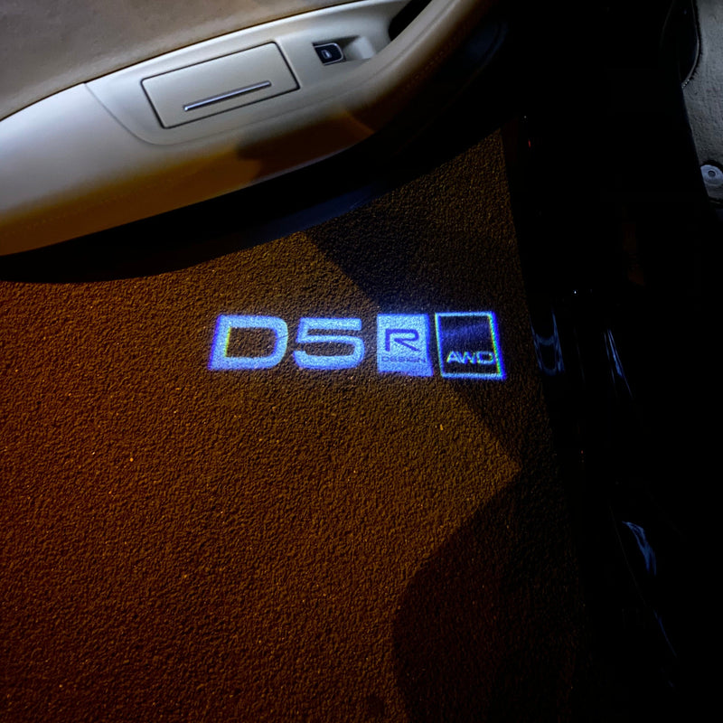 Volvo D5 LOGO PROJECROTR LIGHTS Nr.95 (Menge 1 = 2 Logofolie / 2 Türleuchten) 