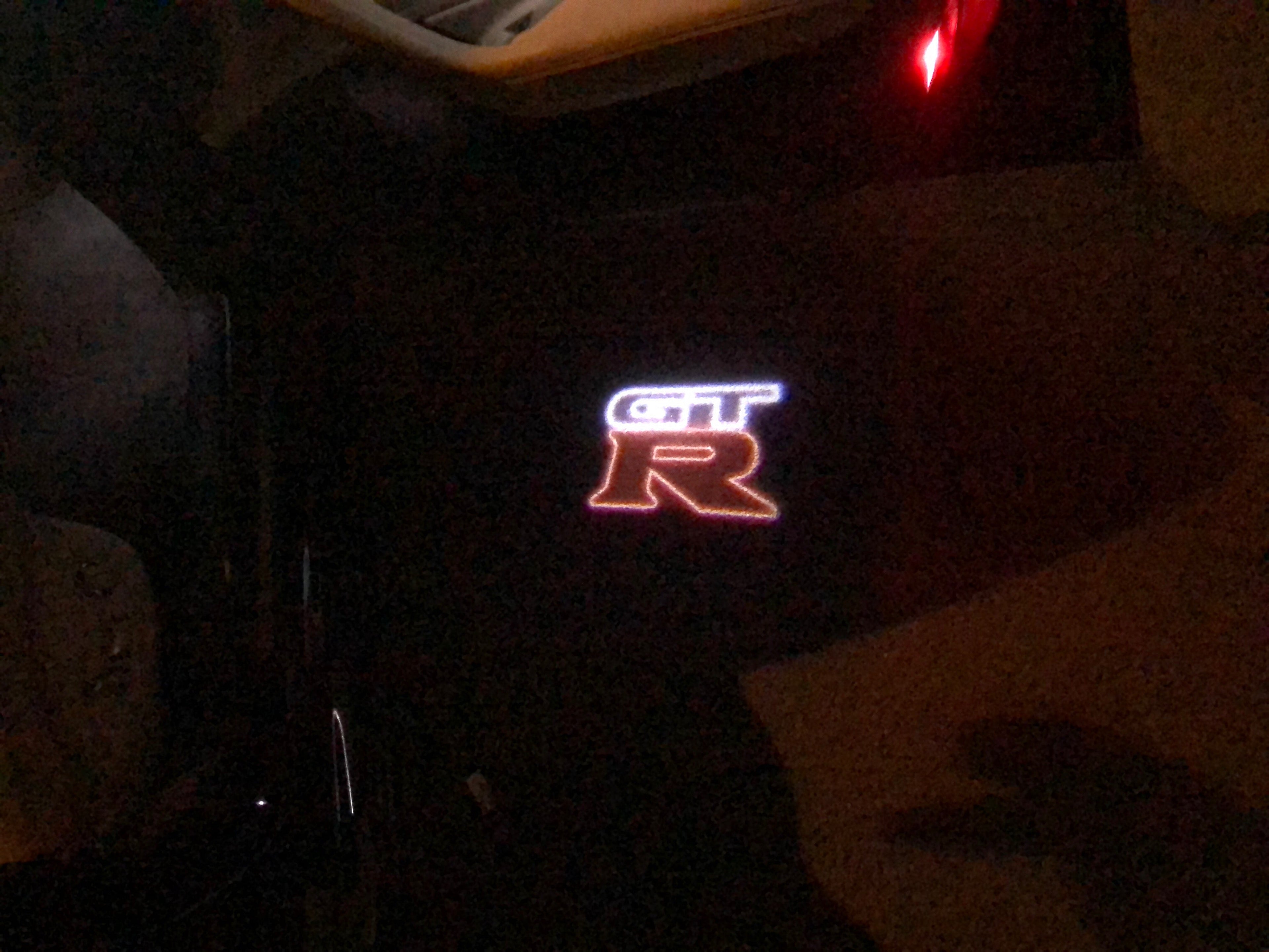 NISSAN GTR R35 PROJECTOT LIGHTS Nr.04 (quantity 1 = 2 Logo Films /2 door lights）