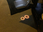 NISSAN GTR R35  LOGO PROJECTOT LIGHTS Nr.09  (quantity 1 = 2 Logo Films /2 door lights）