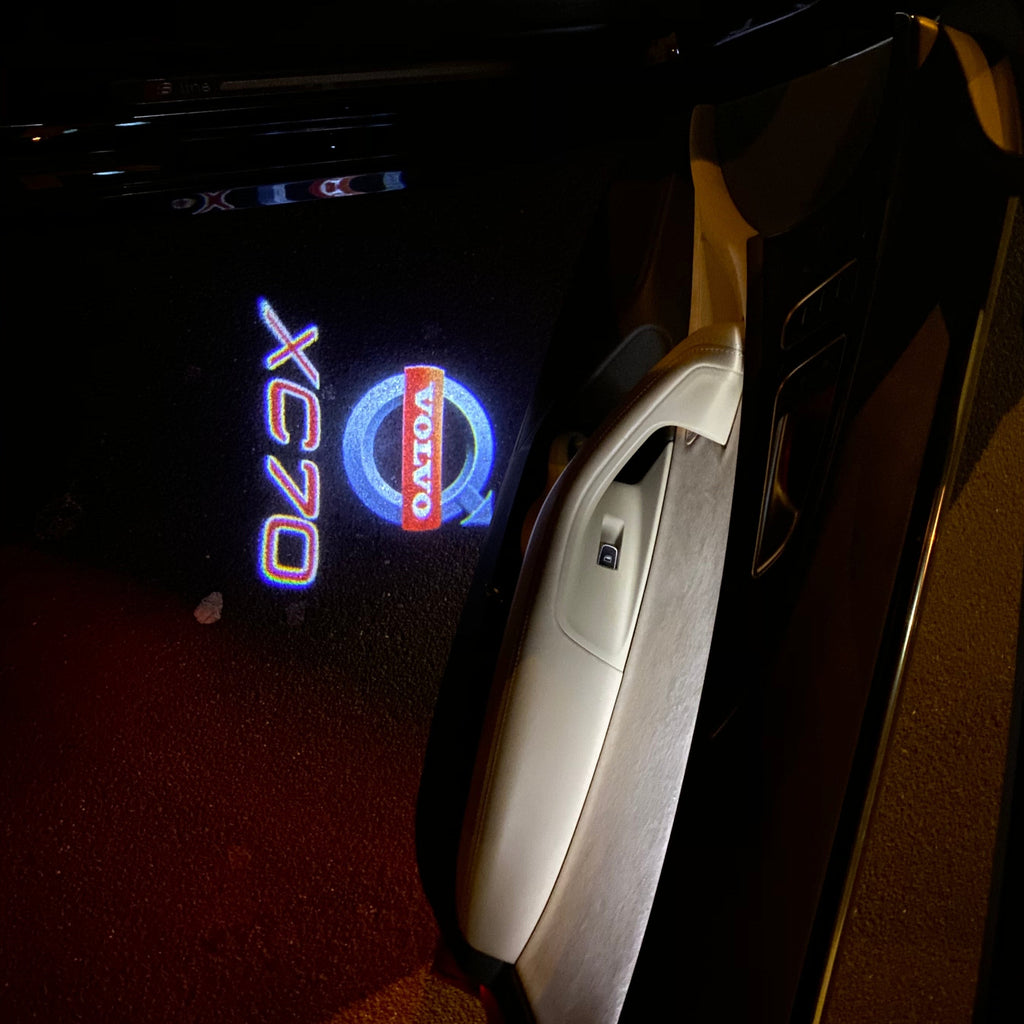 Volvo XC70 LOGO PROJECROTR LIGHTS Nr.17 (quantità 1 = 2 pellicole logo / 2 luci porta) 