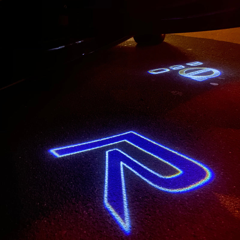 Volvo R LOGO PROJECROTR LIGHTS Nr.134 (Menge 1 = 2 Logofolie / 2 Türleuchten) 