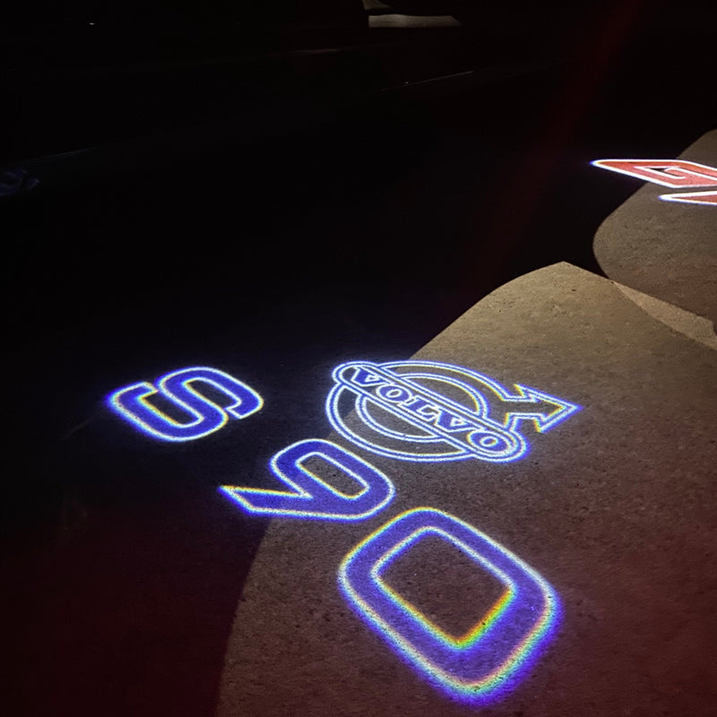 Volvo S 90 LOGO PROJECROTR LIGHTS Nr.98 (Menge 1 = 2 Logofolie / 2 Türleuchten) 